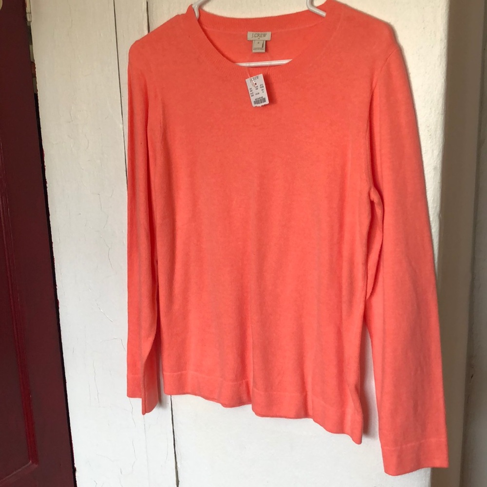 Size Medium peach J Crew sweater
